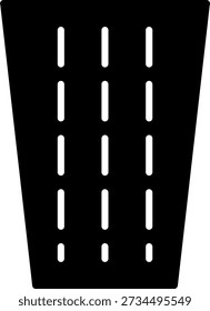 Diseño de icono de Vector de glifo de carretera