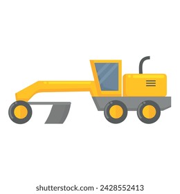 Road grader icon clipart avatar logotype isolated vector illustration