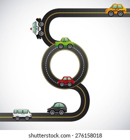 road highway design, vector illustration eps10 graphic 