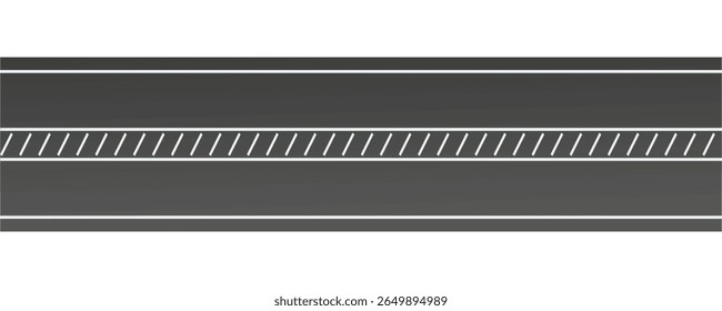 road or highway design vector on transparent background.