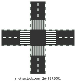 road or highway design vector on transparent background.