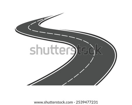 road or highway design vector on transparent background