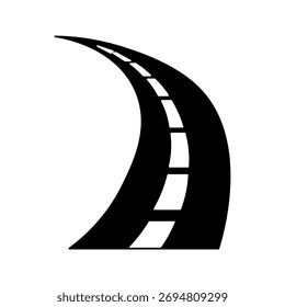 road, highway, icon set, vector