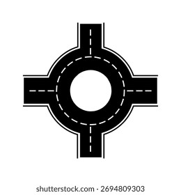 road, highway, icon set, vector