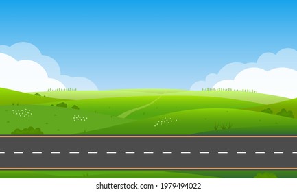 road side view vector