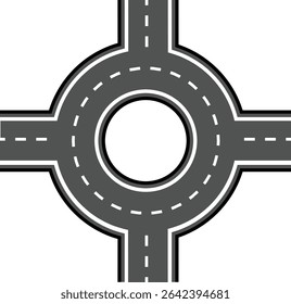 Road and highway in perspective icon. Road path with different bends. The road connects the cities road pieces in graphic style. Vector illustration isolated on transparent background