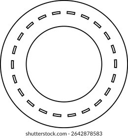 Road and highway in perspective icon. Road path with different bends. The road connects the cities road pieces in graphic style. Vector illustration isolated on transparent background