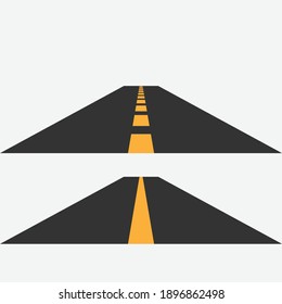 Road highway set on the background Vector