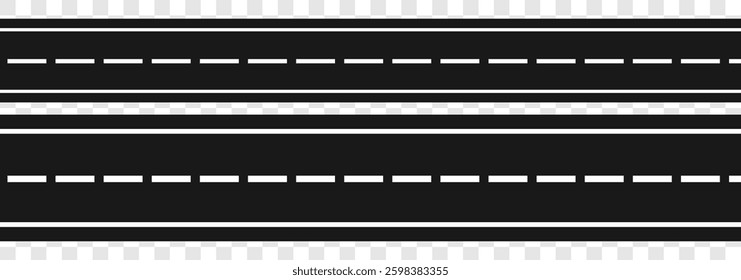 Road, highway vector illustrations. Asphalt road icon. Winding road vector icon. Car road, street, highway, business roadmap infographics design. Bending asphalt roads and highways. Vector illustrator