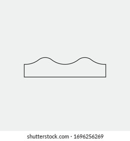 road hump rough vector icon traffic icon