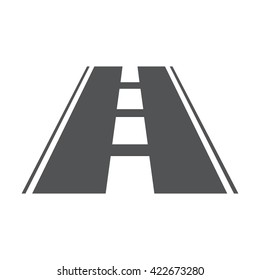 Road icon. 
