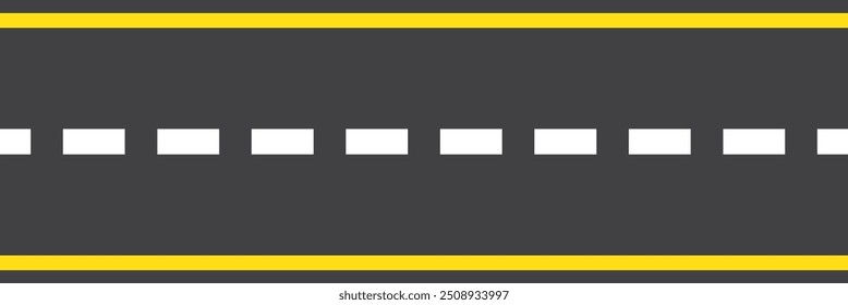 Icono de camino en estilo negro aislado sobre fondo blanco. Símbolo logístico Ilustración vectorial de stock. EPS 10.