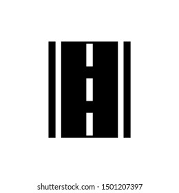 Road icon. black vector Road  sign 