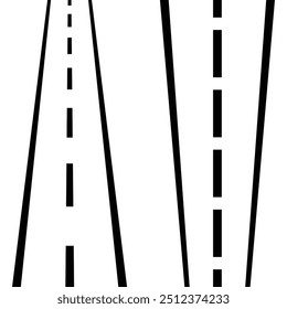 Road icon. black vector Road sign. Winding asphalt empty line isolated vector concept. design eps 10