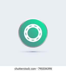 road icon. car way