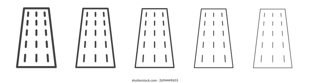Diseño del icono del camino, logotipo, App, UI. Ilustración vectorial, EPS