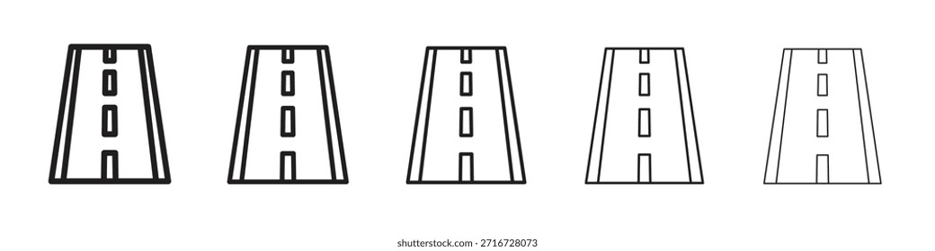 Diseño del icono del camino, logotipo, App, UI. Ilustración vectorial, EPS