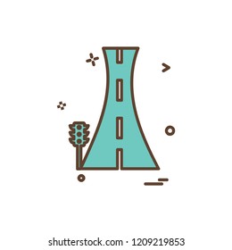 Road icon design vector