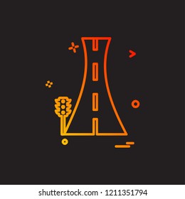 Road icon design vector