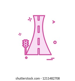 Road icon design vector