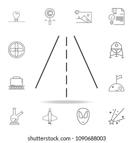 road icon. Detailed set of web icons and signs. Premium graphic design. One of the collection icons for websites, web design, mobile app on white background