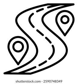 Road Icon Element For Design