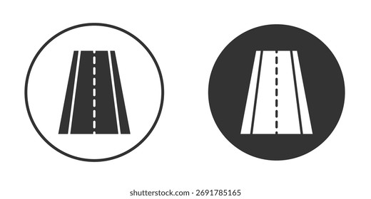 Straßensymbol. gefülltes Flachschild für mobiles Konzept. Vektorgrafiken