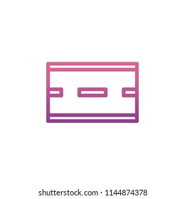 road icon in gradient style on white background
