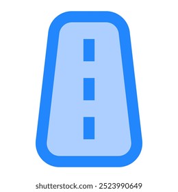 Road icon. road, highway, asphalt, travel, street, way. Vector icon illustration