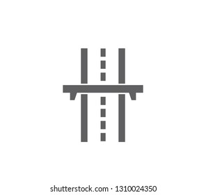 Road icon. Highway icon. Highway sign vector illustration. 