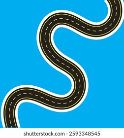 The road icon. Highway symbol.