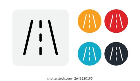 Road icon illustration isolated vector sign symbol
