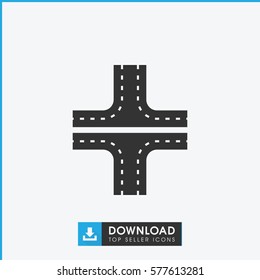 road icon illustration isolated vector sign symbol