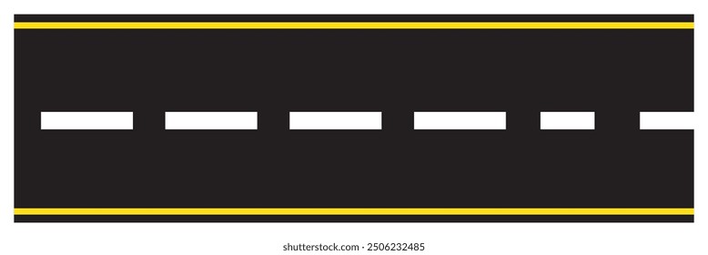 Road icon isolate on white background. Vector illustration. EPS 10.