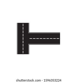 Road icon isolated on white background.