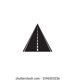 Road icon isolated on white background.
