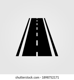 Road Icon Isolated On White Background.