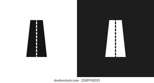 Road icon line art vector