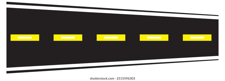 Vector de línea de icono de carretera . Símbolo de la carretera.