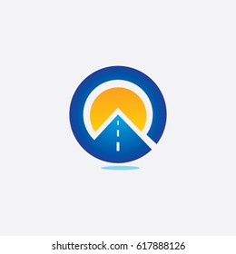 road icon to logo company