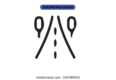 icono de carretera o logotipo de alta resolución