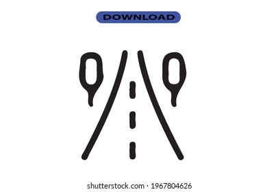 Straßensymbol oder Logo in hoher Auflösung