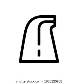 road icon or logo isolated sign symbol vector illustration - high quality black style vector icons
