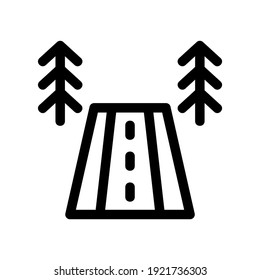 road icon or logo isolated sign symbol vector illustration - high quality black style vector icons
