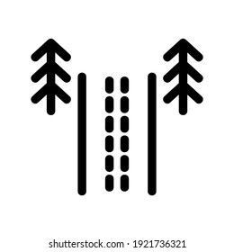 road icon or logo isolated sign symbol vector illustration - high quality black style vector icons
