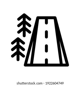 road icon or logo isolated sign symbol vector illustration - high quality black style vector icons
