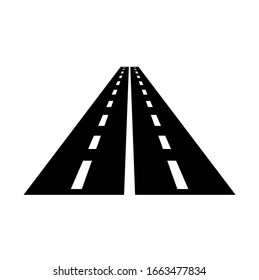 road icon on white background
