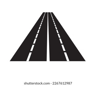 road icon on white background