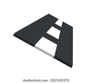 road icon on white background