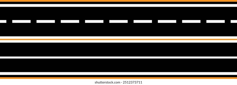 Road icon on white background. Top view of race track and highway. vector , design eps 10